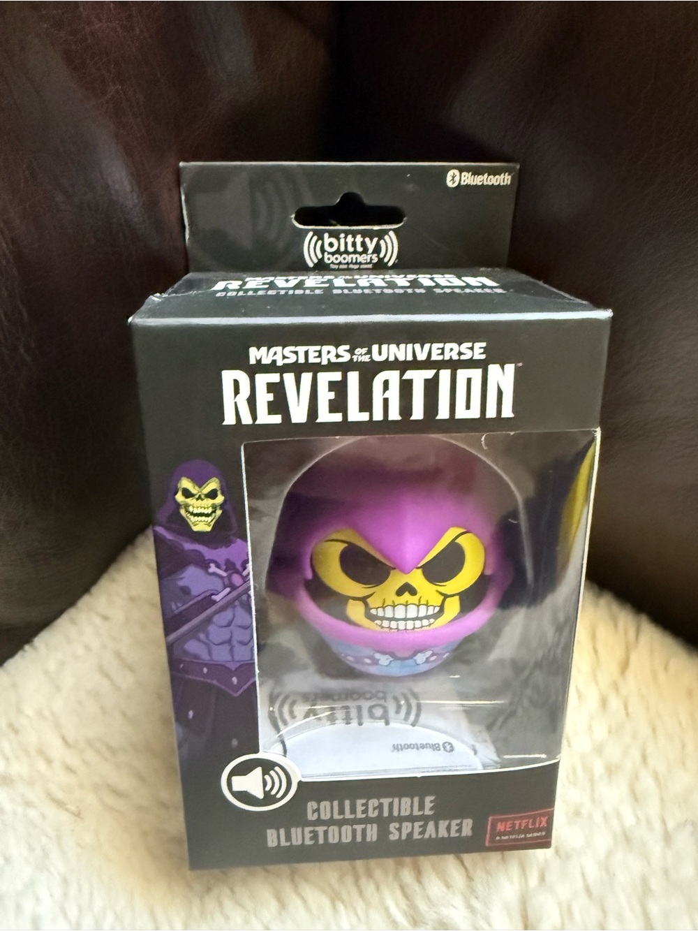 Bitty Boomers NIB Revelation Skeletor Bluetooth Speaker - Purple